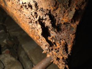 corroded tank