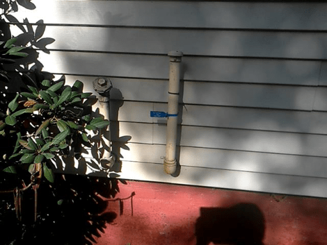 outdoor vent piping