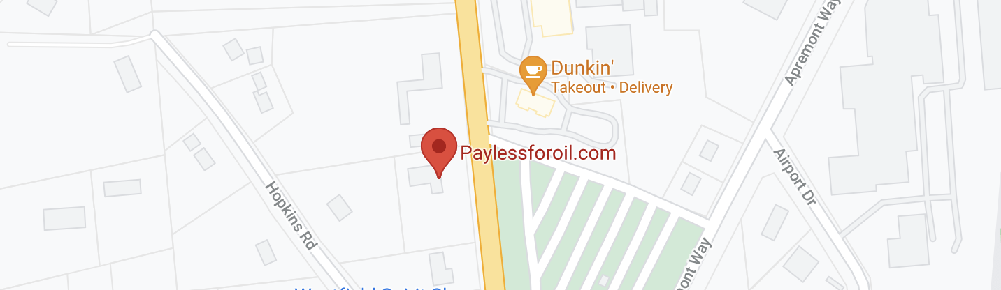 map of the office of PayLessforOil.com in Westfield, MA