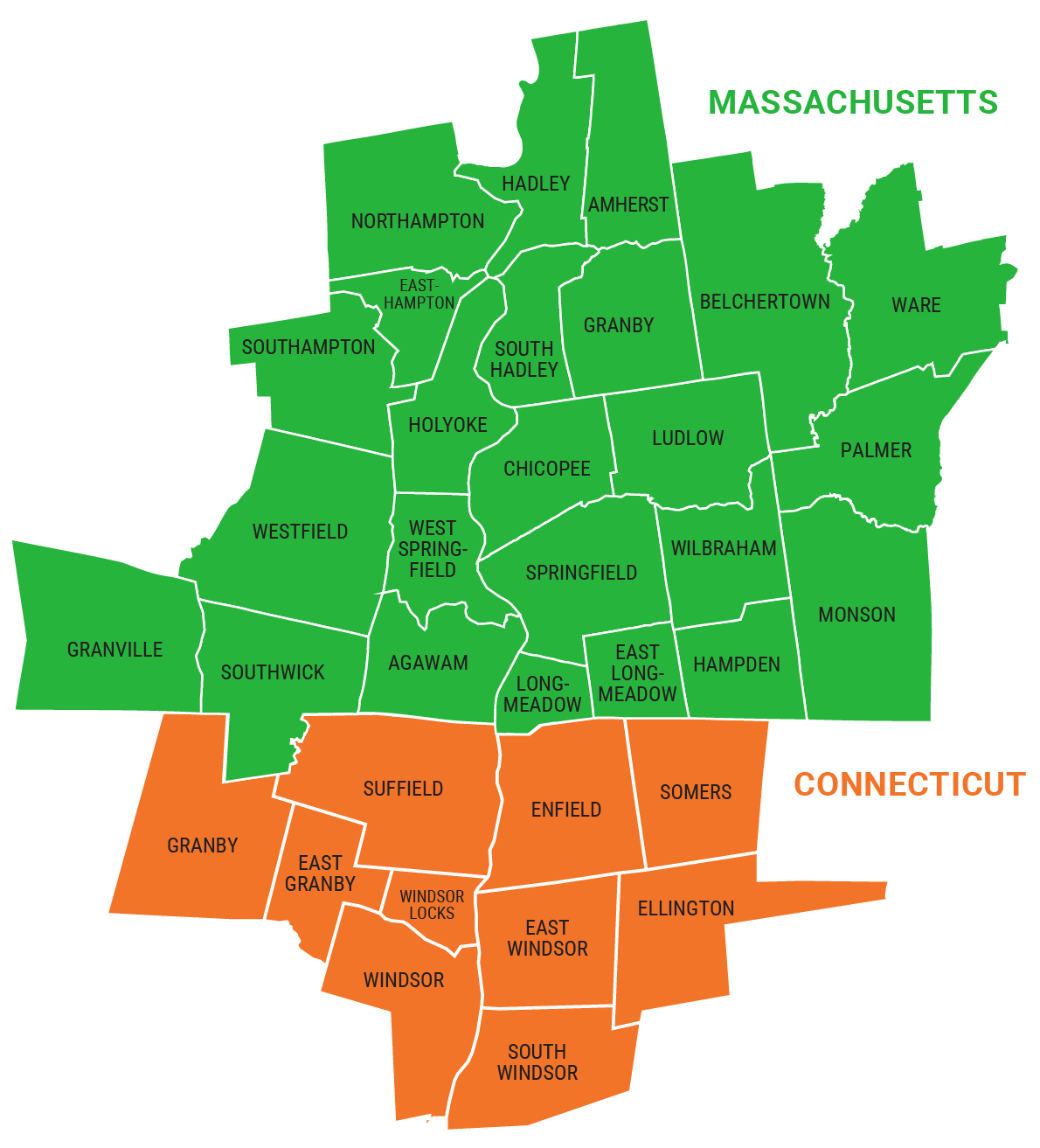 PLFO Service Area Map
